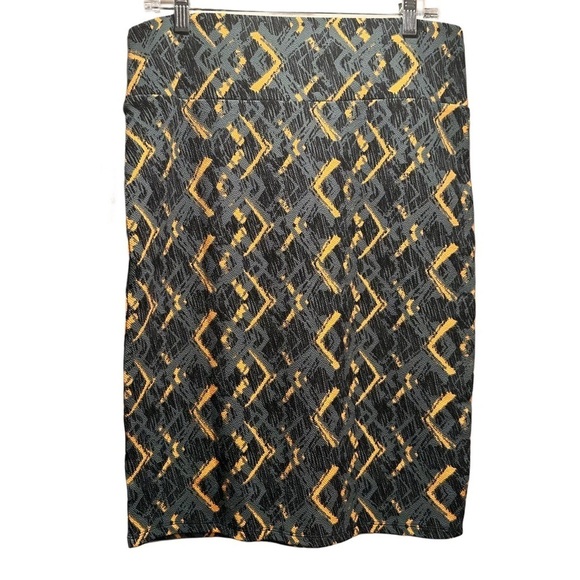 LulaRoe Cassie Pencil Skirt Stretchy High Wide Waist Band Large 14-16 Teal Blue - Picture 5 of 15